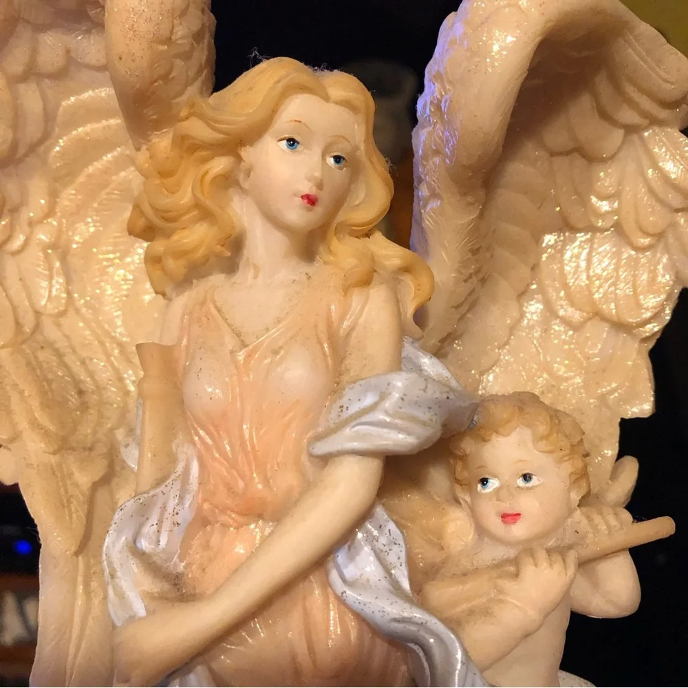 Seraphim Golden Angel & her Cherub! - Picture 4 of 15